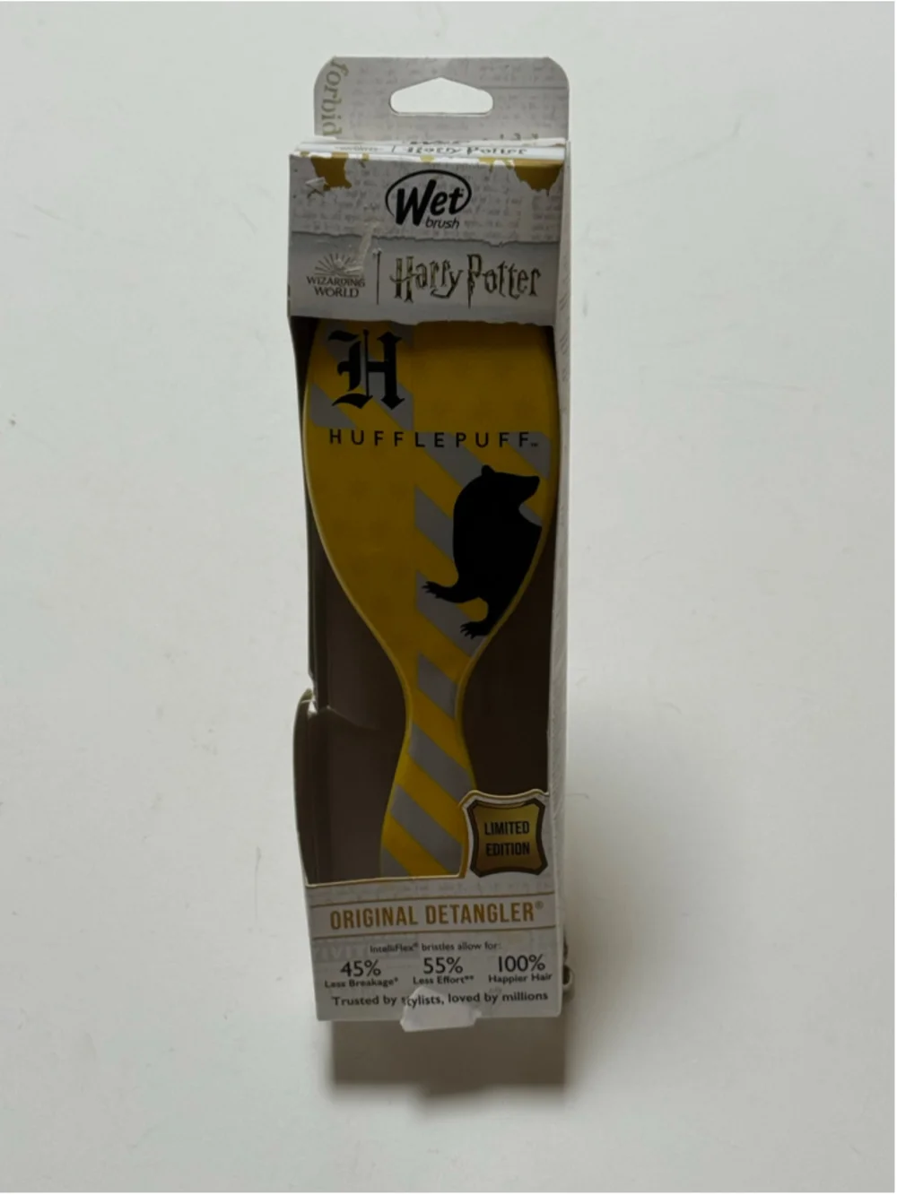 Wet Brush Limited Edition Harry Potter Hufflepuff Detangler Hair Brush NEW